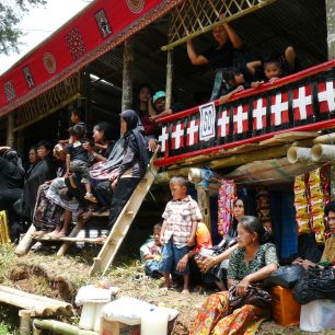 Lidé z tribun sledují celý obřad