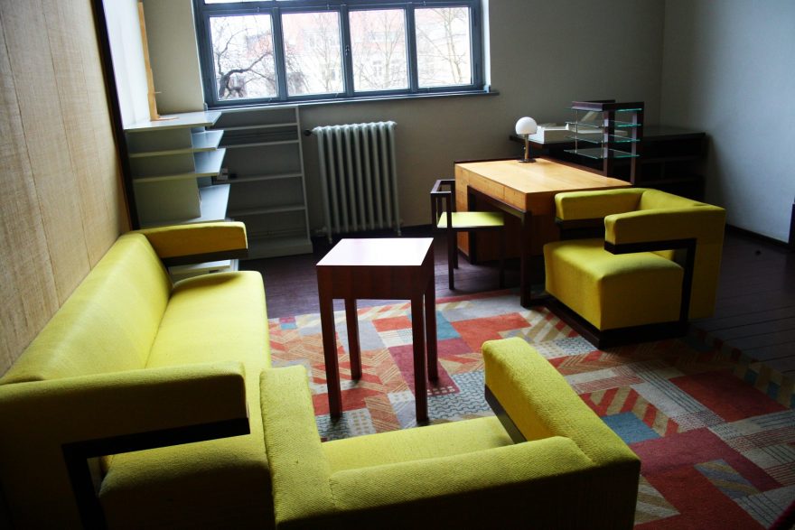 Kancelář prvního ředitele Bauhausu Huga Gropia