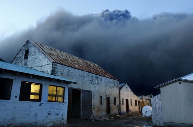 Sopka Eyjafjallajokull na jihu ostrova byla aktivní v roce 2010, Island