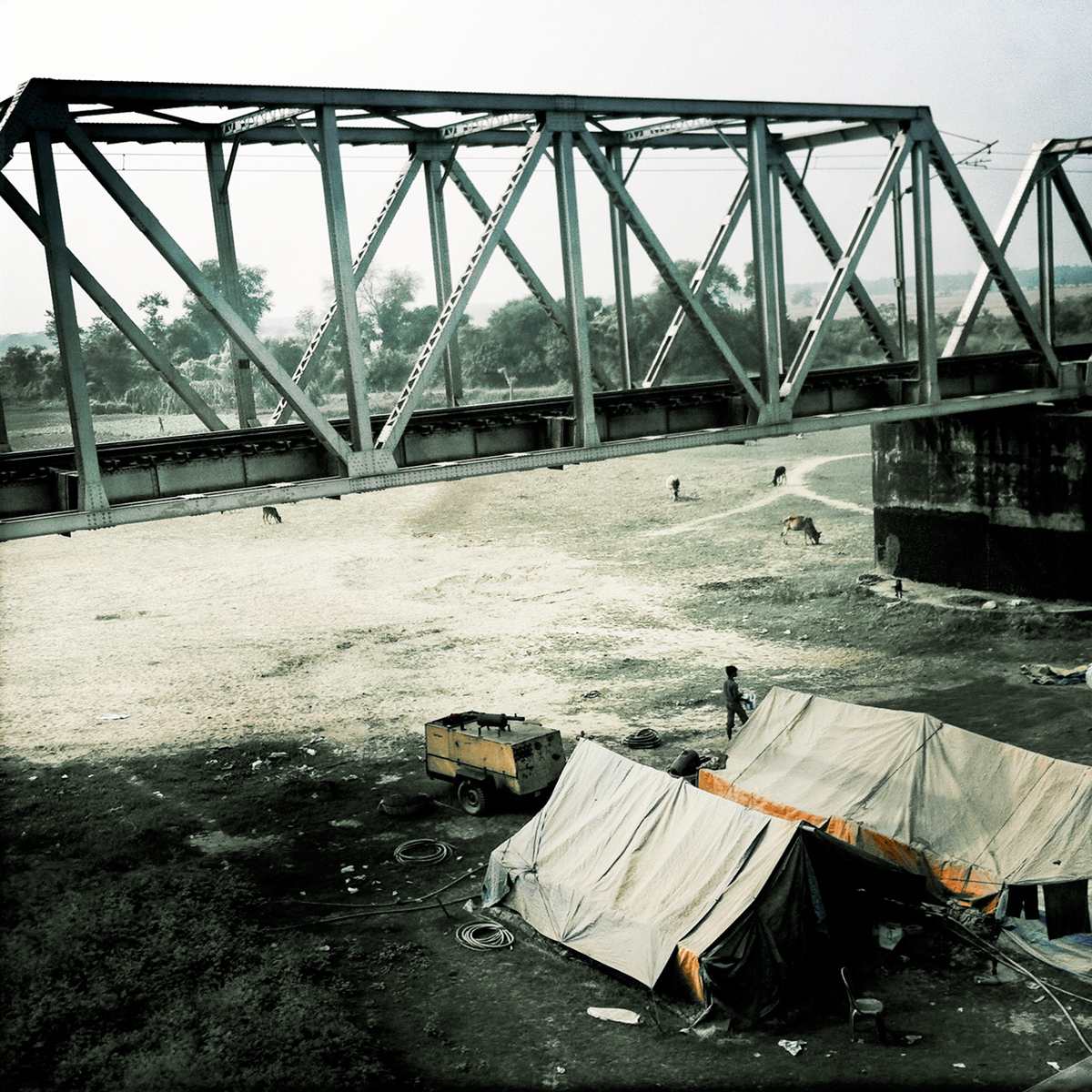 Železniční most, Indie