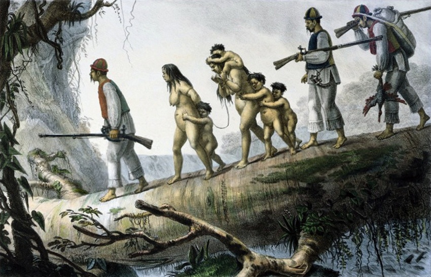 zajatí amazonští indiáni