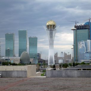 Monument Bejterek v Astaně, symbol Kazachstánu