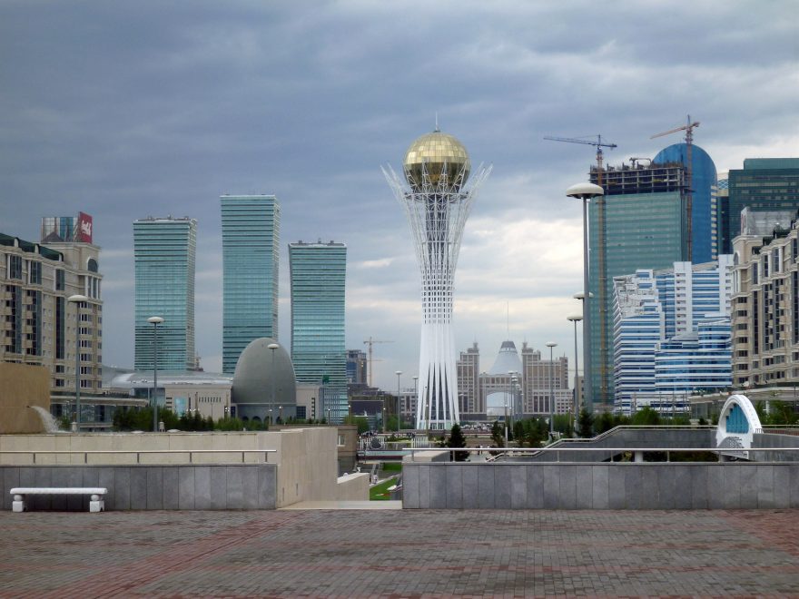 Monument Bejterek v Astaně, symbol Kazachstánu