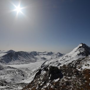 Východ slunce nad Himálajemi