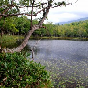 Jedno z pěti jezer Širetoko