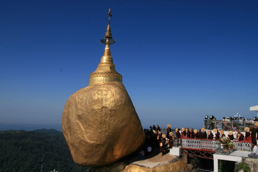 Pagoda na hoře Kyaiktiyo 
