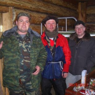 Marek Šimíček s kamarády z Bajkalu