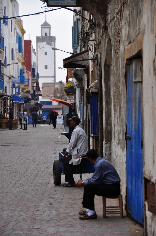 Pohoda na jednej z ulic mesta Essaouira