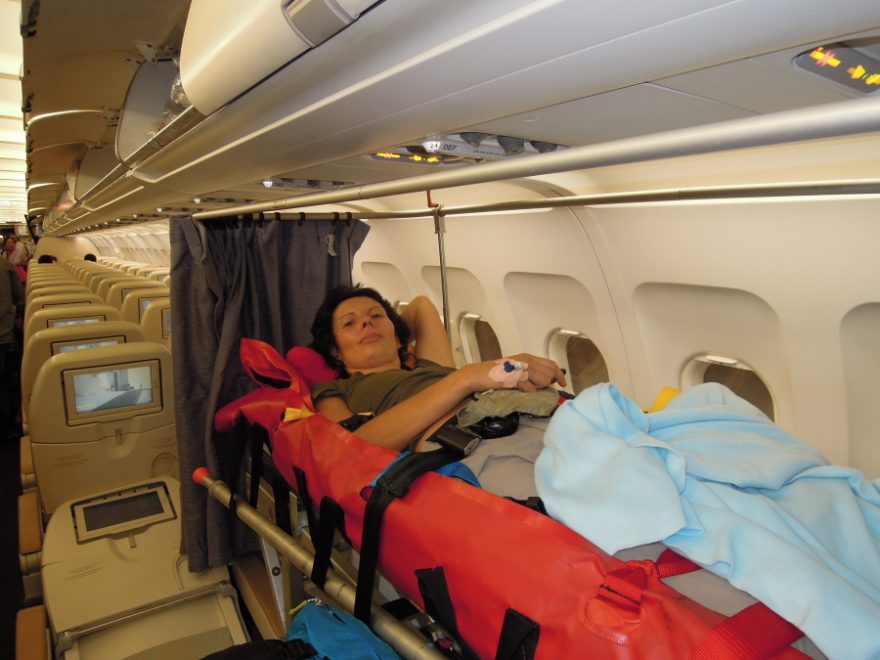 V letadle z Abu Dhabi do Mnichova