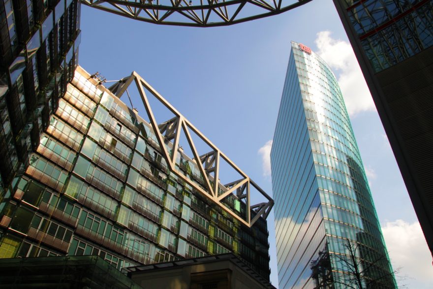 Sony a DB, Postdamer Platz, Berlín, Německo