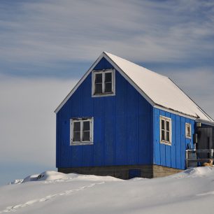 Typický dřevěný domek, Grónsko