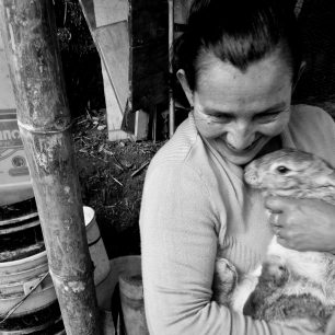 Žena ze Sierra Morena, Manizales, Kolumbie
