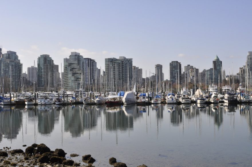 Pohled na Vancouver, Seawall, Kanada