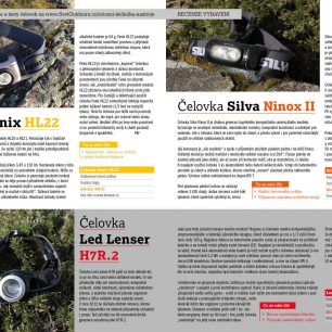 Otestovali jsme tři nové čelovky (Led Lenser H7R.2, Fenix HL 22, Silva Ninox II) a dalších 13 výrobků