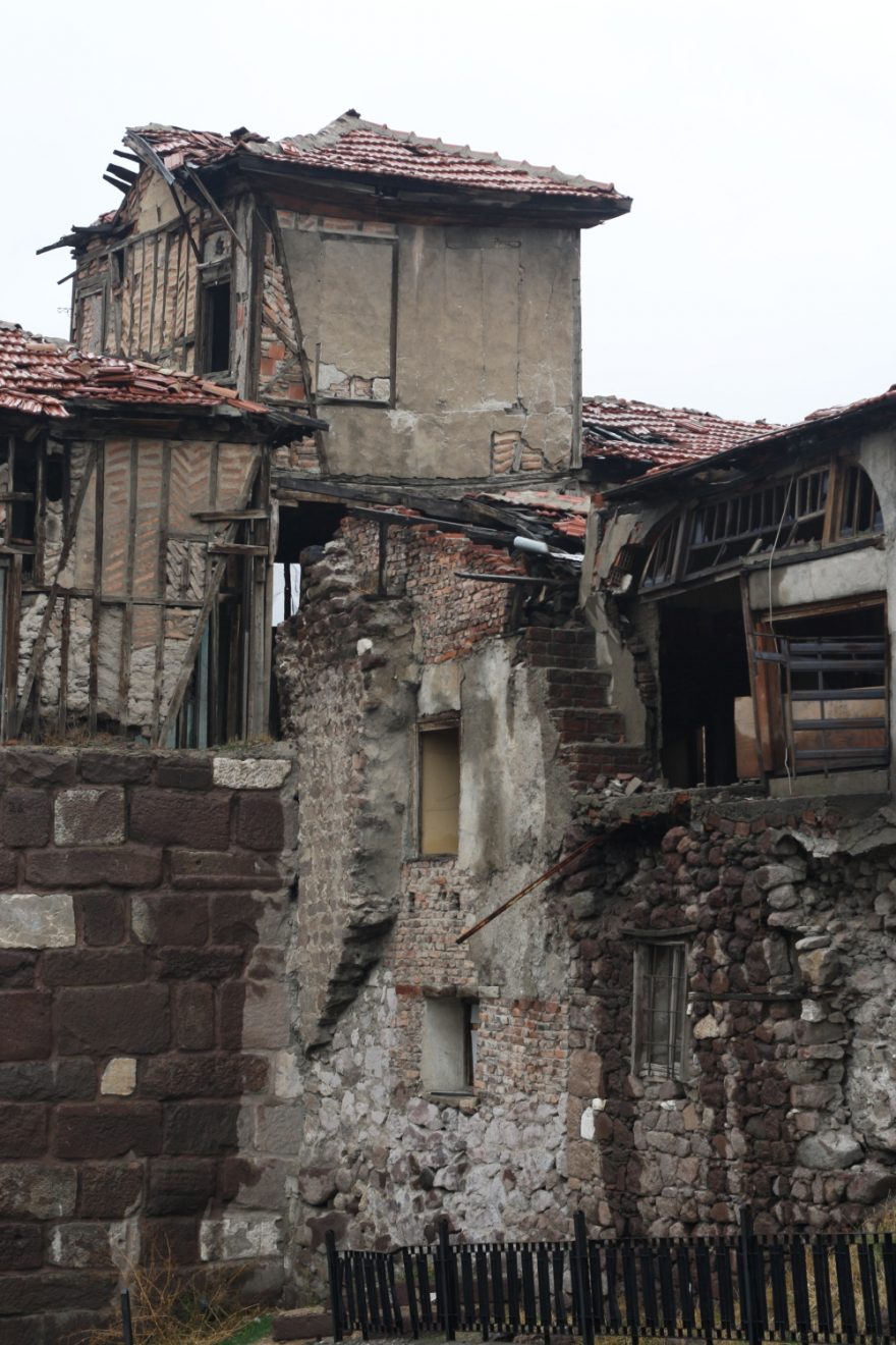 Citadela a její zapadlejší část, Ankara, Turecko