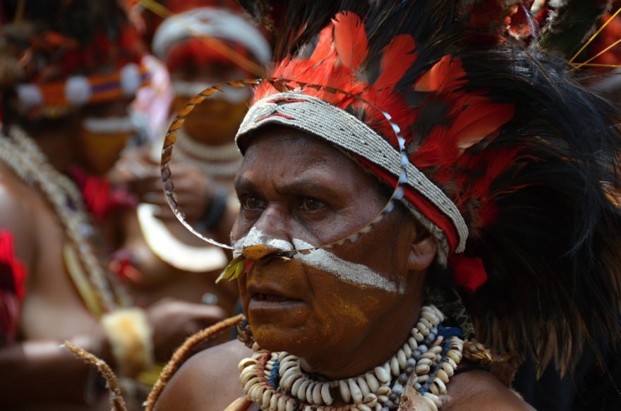 Kulturní skupina Sina Sina Laswara – provincie Simbu, Papua