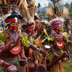 Kulturní skupina Amons Welda – provincie Western Highlands, Papua Nová Guinea