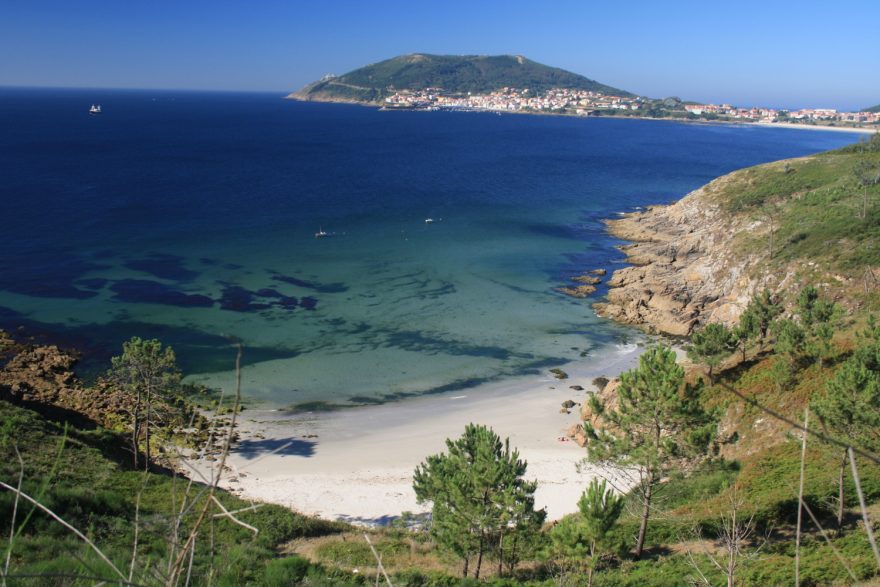 Takto poutníci poprvé zahlédnou Fisterru, Španělsko 