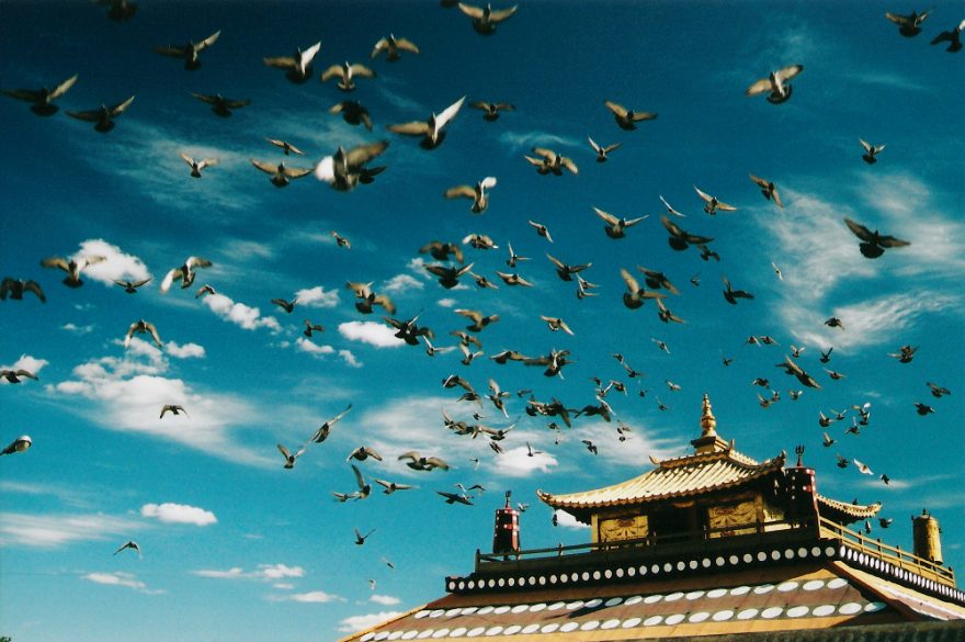 Chrám Gandan v Ulánbátaru