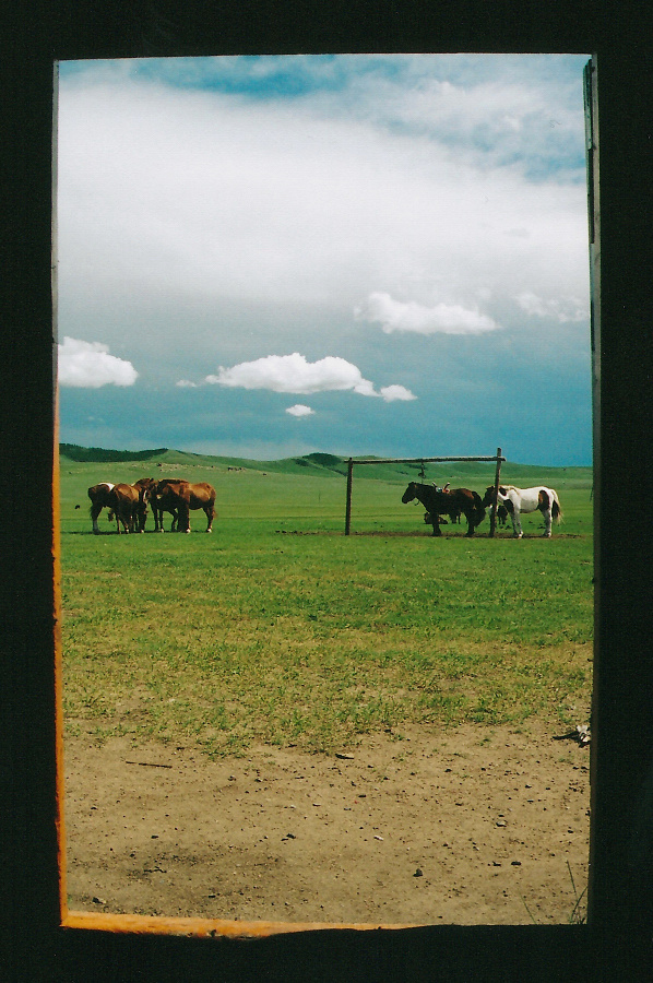 Pohled z jurty, Mongolsko