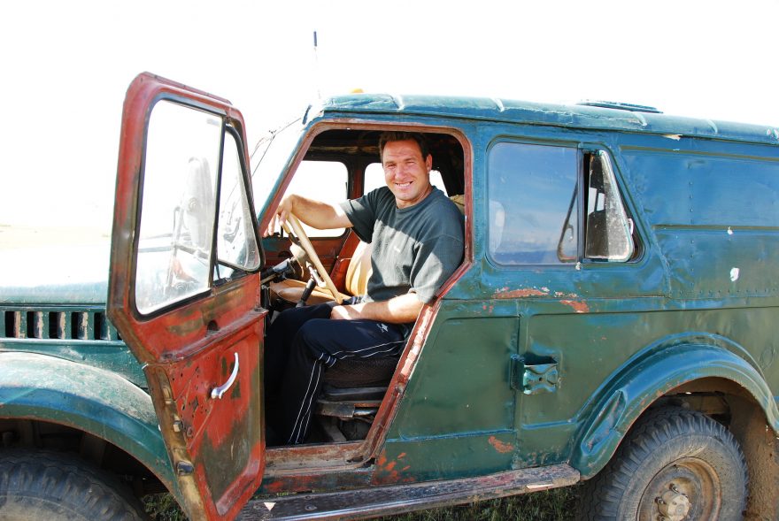 Řidič na ostrově Olchon