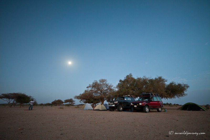 Nocování v poušti má svá pro a proti - v každém případě je to romantika