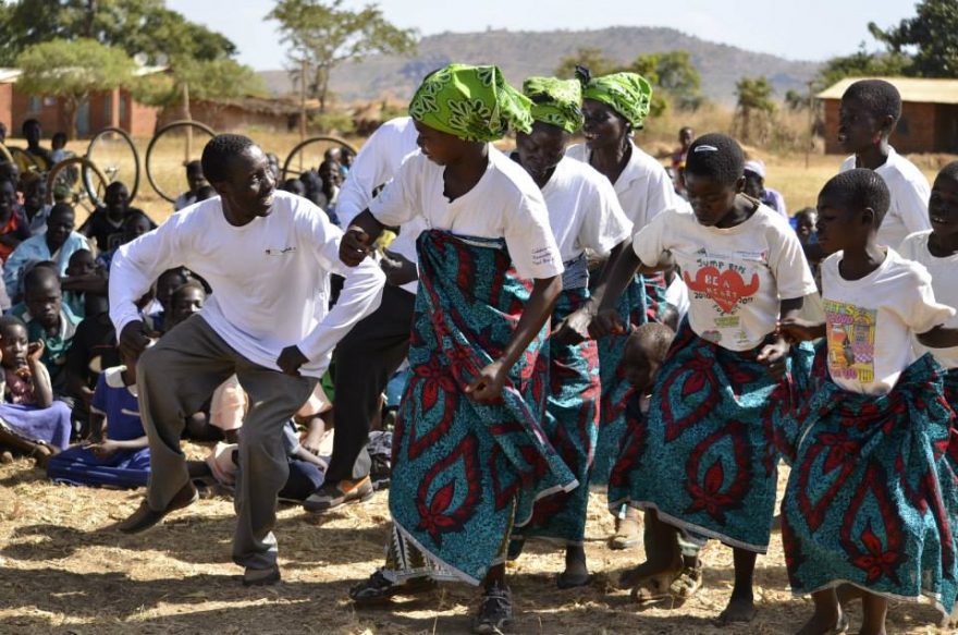 Uvítací slavnost po příjezdu lékařů, Malawi