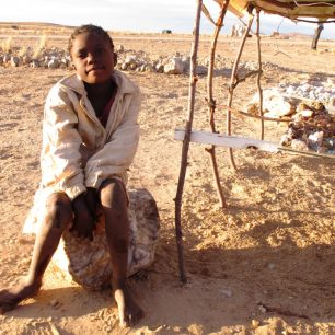 Děti se snaží také vydělat nějaké peníze, Namibie