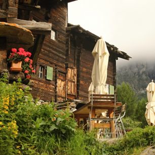 restaurace v Zum See, Zermatt