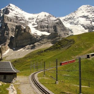 Vláček na Jungfraujoch