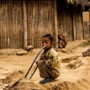 Moderní Limbu chlapec, Nepál