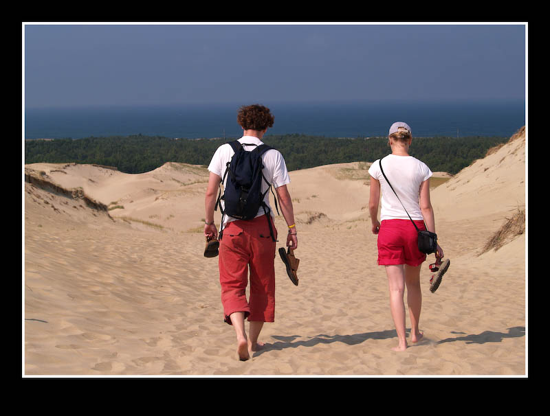 Cesta dunami Nagliu kopa, Litva