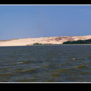 Panorama duny Parnidzio kopa s Kursskou lagunou, Litva
