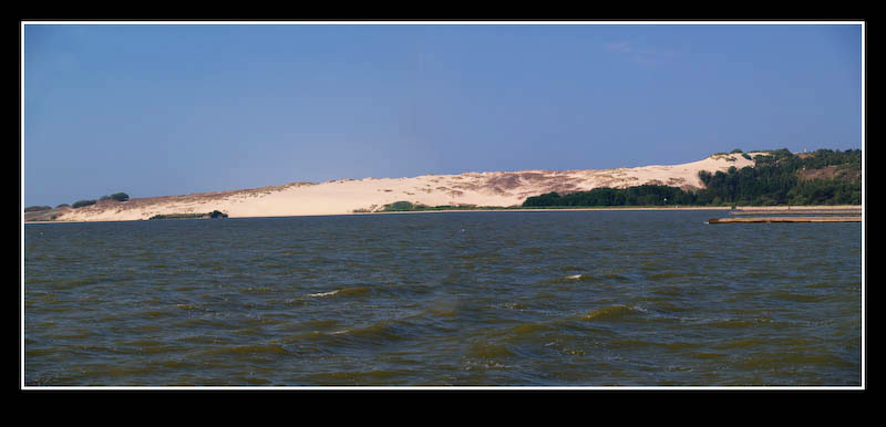 Panorama duny Parnidzio kopa s Kursskou lagunou, Litva