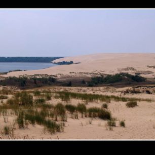 Rusko-litevská hranice v dunách nad horizontem, Litva