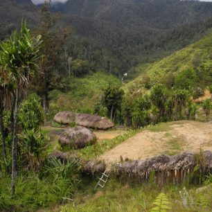 Jen pár hodin cesty za městem vypadají vesnice téměř stejně jako před tisíci  léty (Západní Papua - Indonésie)
