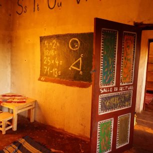 Jedna z místností knihovny, Madagaskar