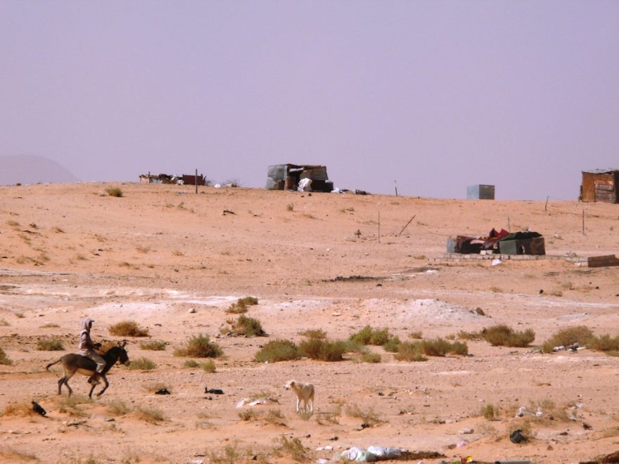 Prostředí kolem tábora není přívětivé, Jordánsko