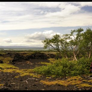 Nekonečná pole lávového písku, Island