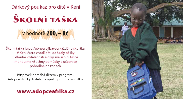 Dárkový poukaz na školní tašku, zdroj: Centrum Narovinu