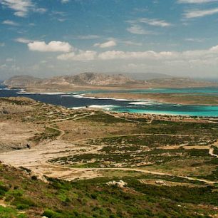 panorama zálivu Asinara z věže Torre Falcone