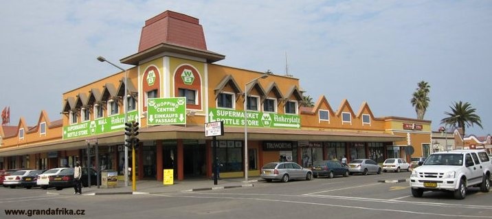 evropsky působící město u pobřeží Antlantiku, Swakopmund