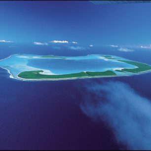 Tahiti z ptačí perspektivy