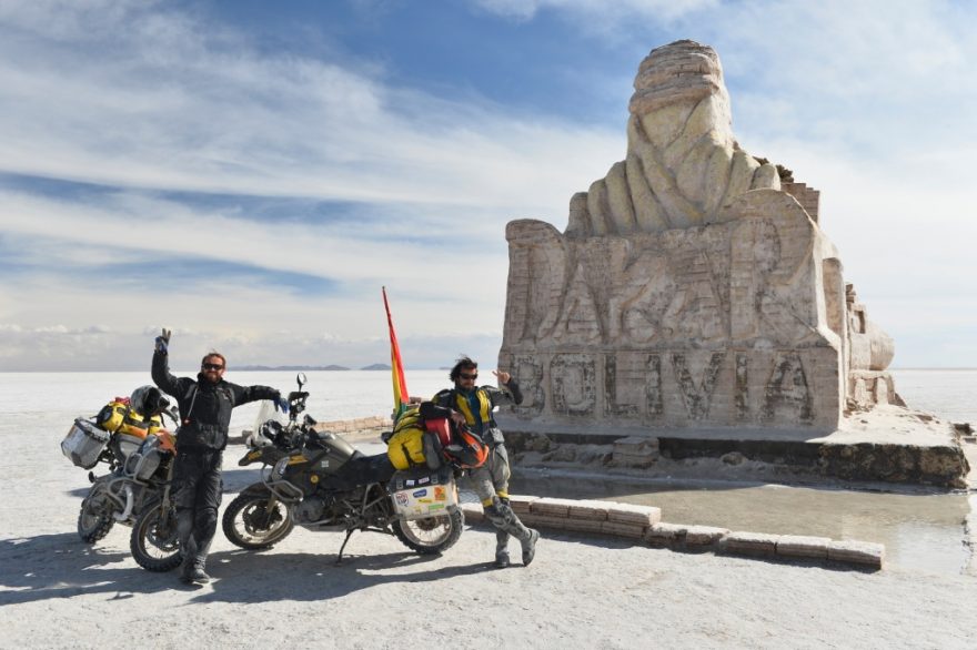 Salar a a Dakar a Moto cestou necestou