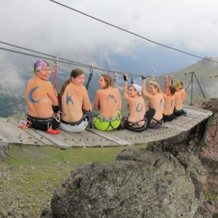 Z ferrat, konkrétně z italských Dolomit … Byla to prostě sranda. Existuje i pánská varianta.