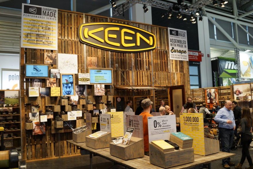 Stánek KEEN, veletrh ISPO