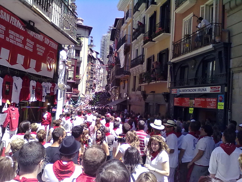 Pamplonský běh s býky