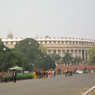 Budova indického parlamentu v Novém Dillí