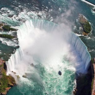 Vodopád tzv. Podkova z výšky