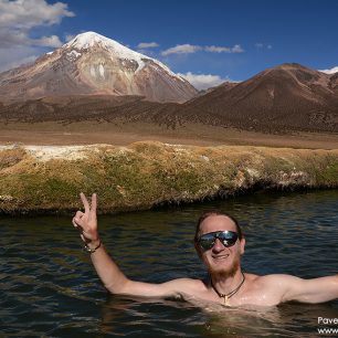 Termály pod Sopkou Sajama (6542 m)